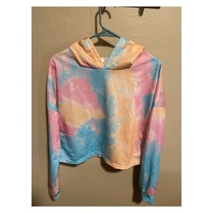 Tie dye cropped sweater